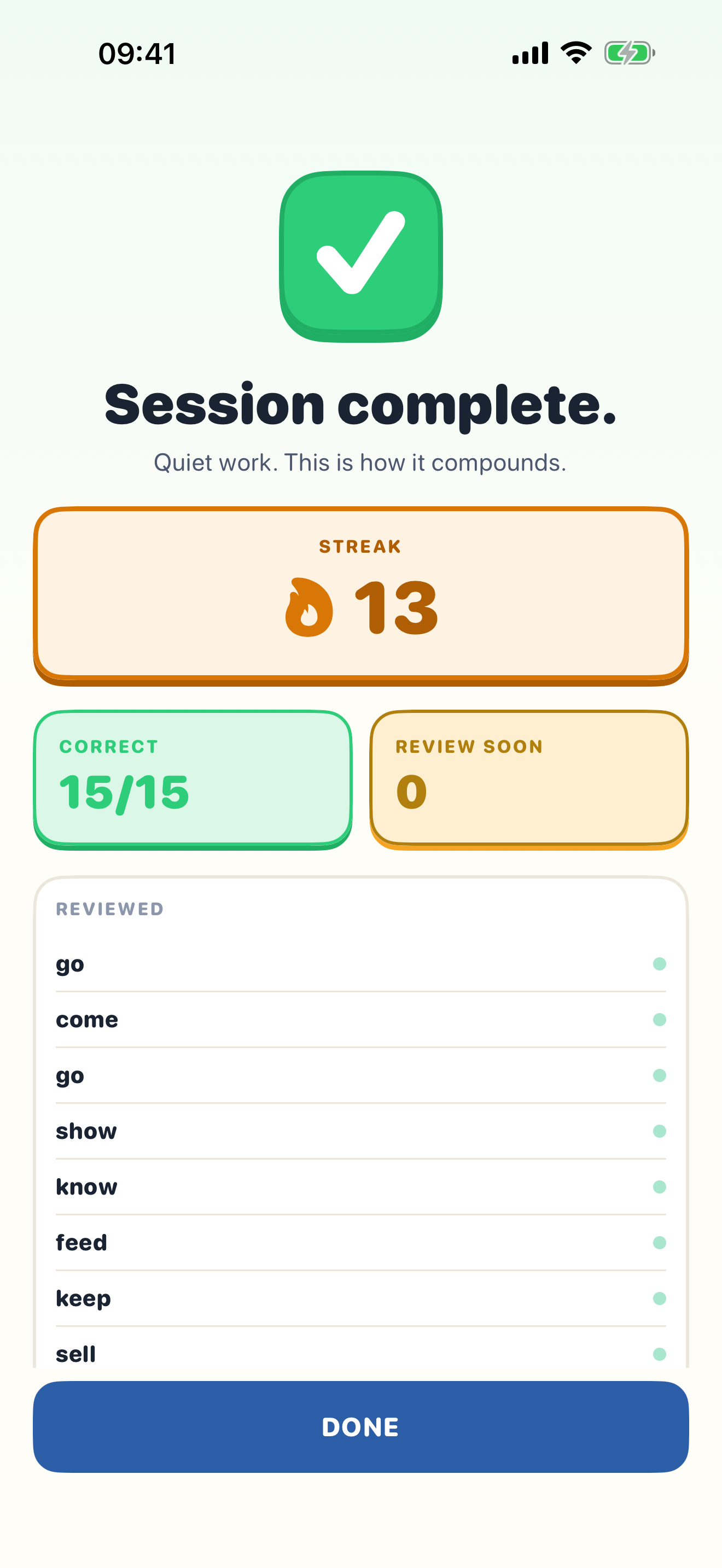 Verbform screenshot 2