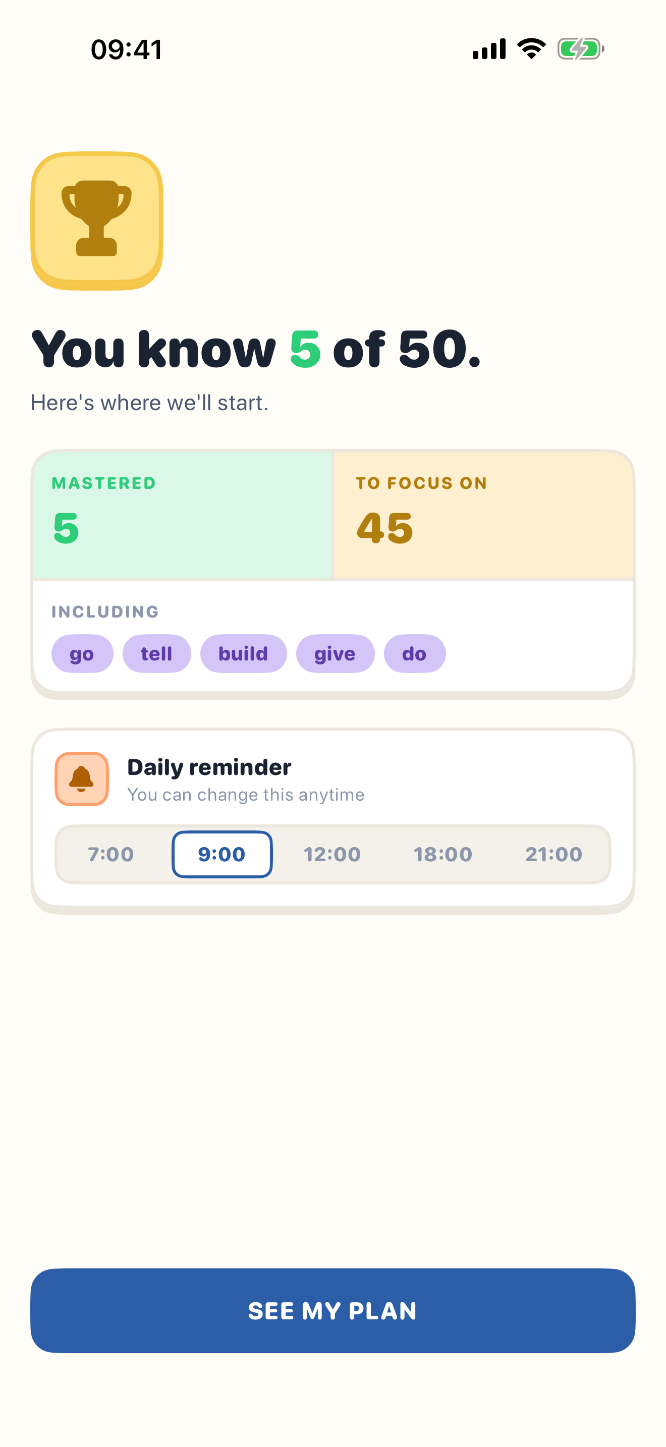 Verbform screenshot 4